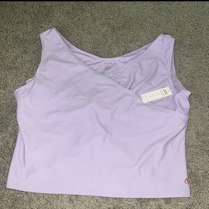 HONEY MARK Lilac Basil wrap SWIM Top NWT 3X